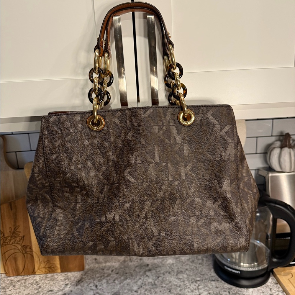 Michael Kors Brown Signature Tote Bag